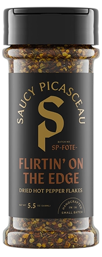 Saucy Picasceau Flirtin' On The Edge dried hot pepper flakes