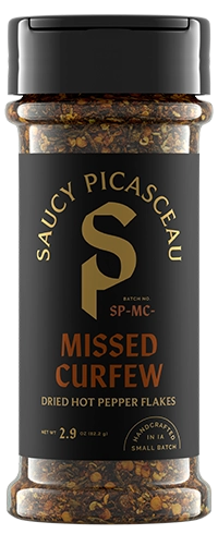 Saucy Picasceau Missed Curfew dried hot pepper flakes