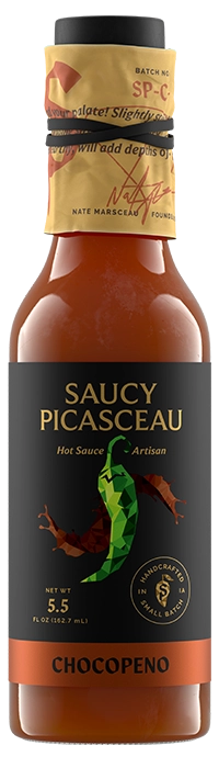 Saucy Picasceau Chocopeno hot sauce