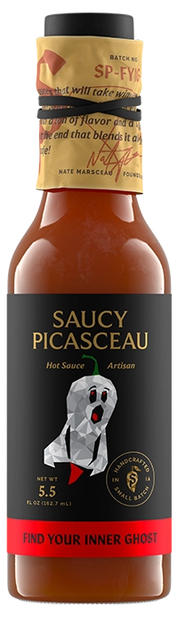 Saucy Picasceau Find Your Inner Ghost hot sauce