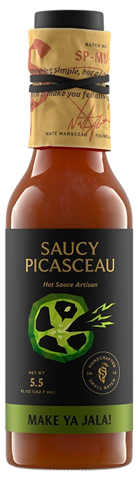 Saucy Picasceau Make Ya Jala hot sauce