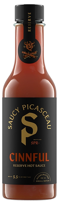 Saucy Picasceau Cinnful reserve hot sauce