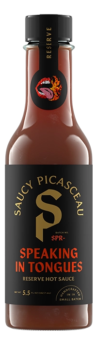 Saucy Picasceau Speaking in Tongues reserve hot sauce