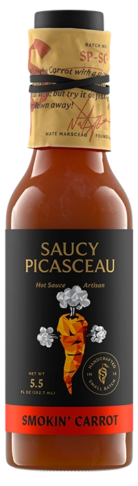 Saucy Picasceau Smokin' Carrot hot sauce