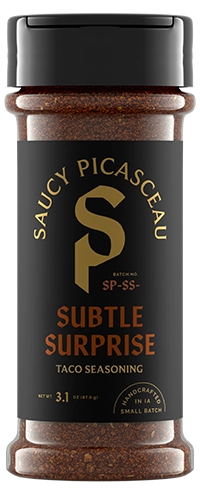 Saucy Picasceau Subtle Surprise taco seasoning